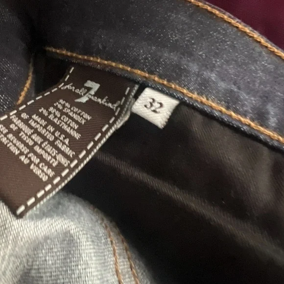 7 for all mankind cropped capri jeans dark wash - Picture 3 of 3